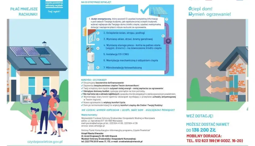 Dofinansowanie do pompy ciepła i termomodernizacji domu. Zyskaj niższe rachunki i czyste powietrze. Zadzwoń po doradcę!